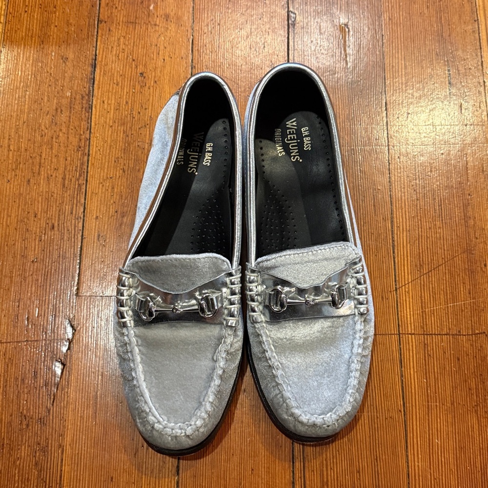G.H. Bass & Co. Silver Loafers